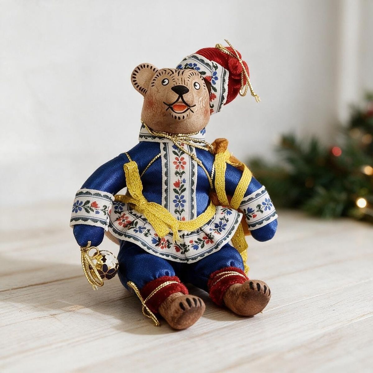 Елочная игрушка Кукольная мастерская на Ланском Медведь-путешественник