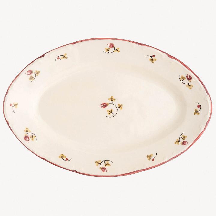 Блюдо овальное Дымов Керамика Шиповник