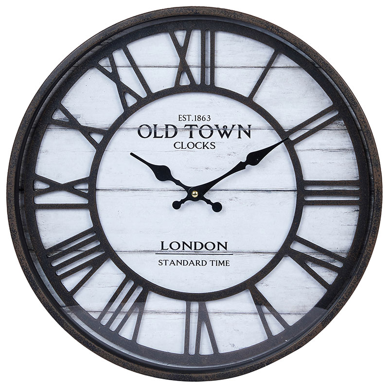 

Часы настенные Hogewoning Old Town London 40см, Коричневый;белый