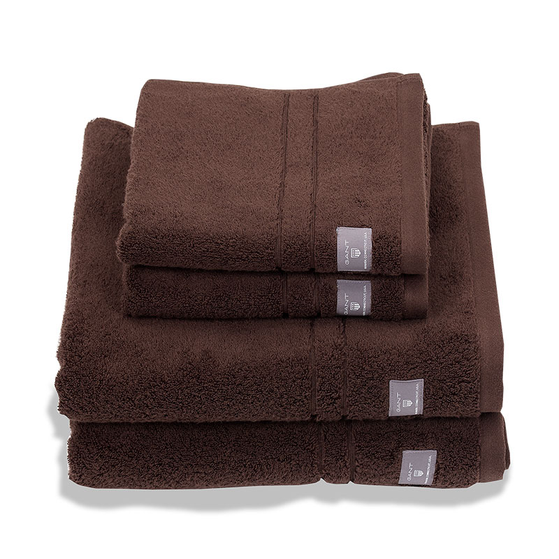

Полотенце махровое Gant Home Premium Terry 70x140см, цвет темно-коричневый