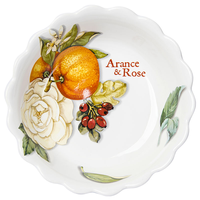 

Тарелка суповая Nuova Cer Arance & Rose 20,5см, Многоцветие