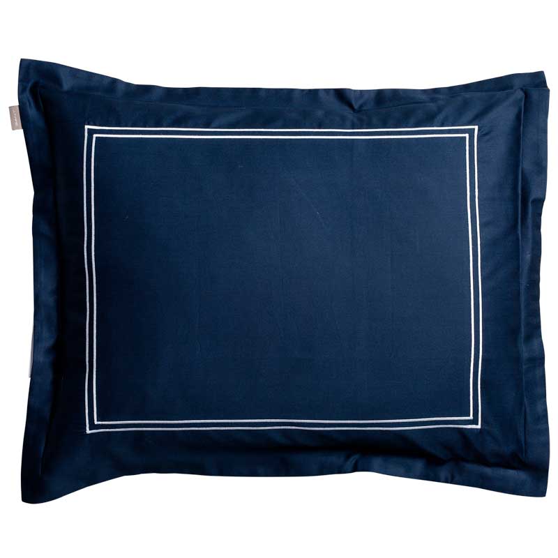 

Наволочка Gant Home Sateen Stitch 50x70см, цвет темно-синий