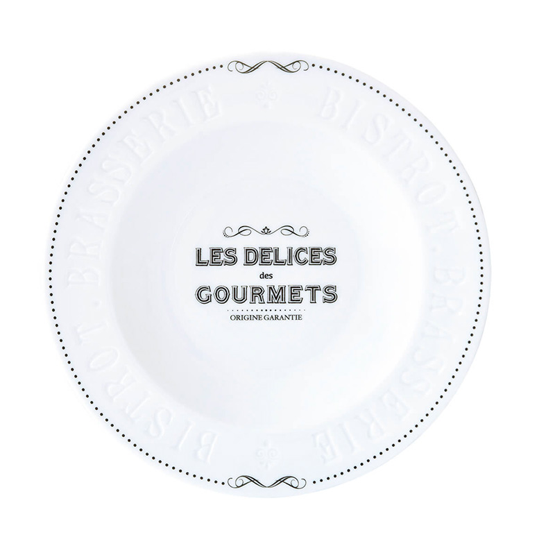 

Тарелка для пасты Easy Life Les Delices Des Gourmets 21,5см, Белый