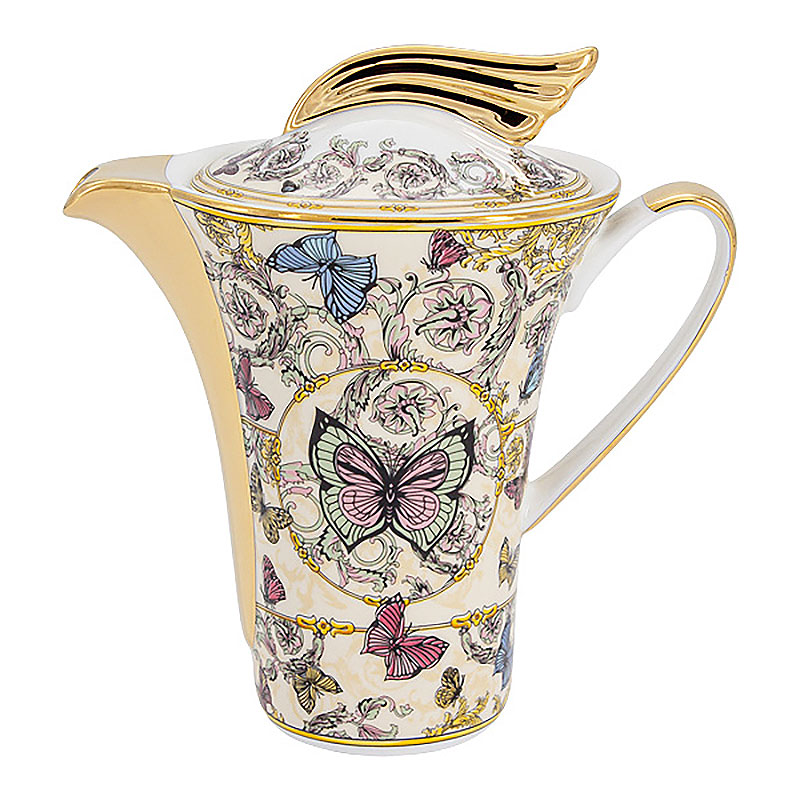 Сервиз чайный Royal Crown Бабочки 21 предмет на 6 персон Royal Crown RC9-21TS-665H, цвет разноцветный - фото 4