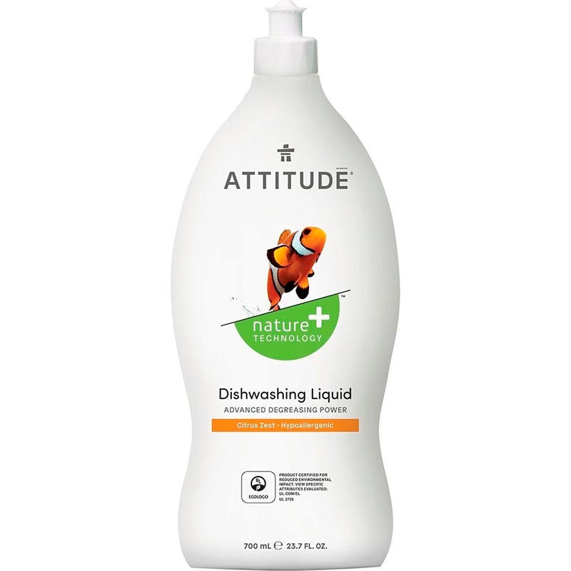 Средство для мытья посуды Attitude Citrus Zest Attitude 43172, цвет белый - фото 1