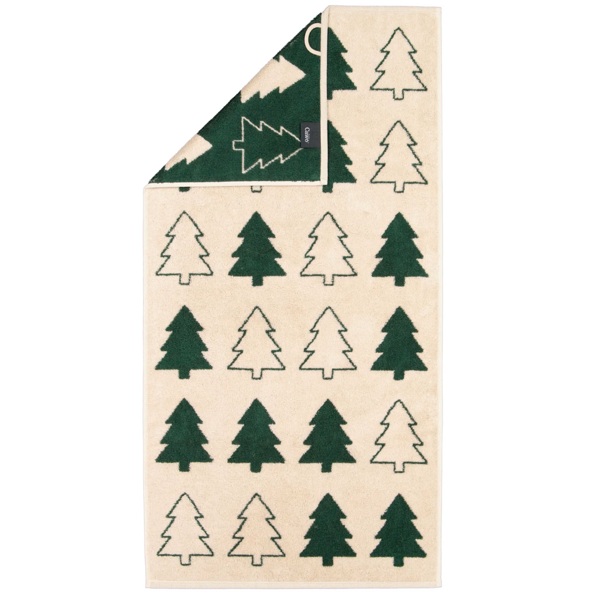 

Полотенце махровое Cawo Fir Trees 50x100см, цвет зеленый