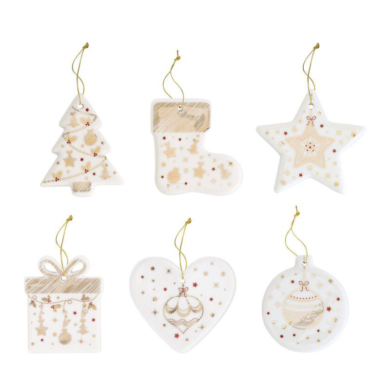 

Набор рождественских украшений Easy Life Christmas Lights, 6шт, Белый