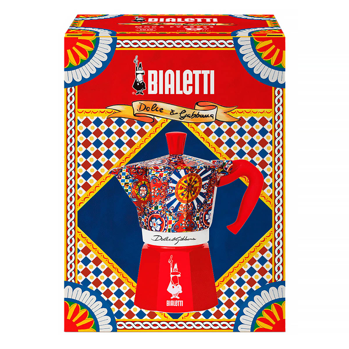Гейзерная кофеварка Bialetti Dolce&Gabbana на 6 порций Bialetti 5221_6007, цвет красный - фото 4