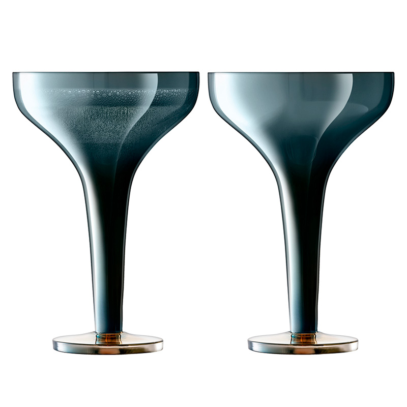 Набор бокалов для шампанского LSA International Signature Epoque 150мл, 2шт LSA International G1660-05-140, цвет голубой