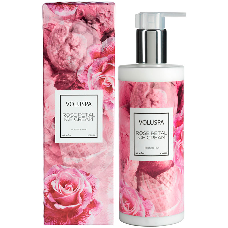 

Лосьон для рук и тела Voluspa Мороженое с лепестками роз, Розовый