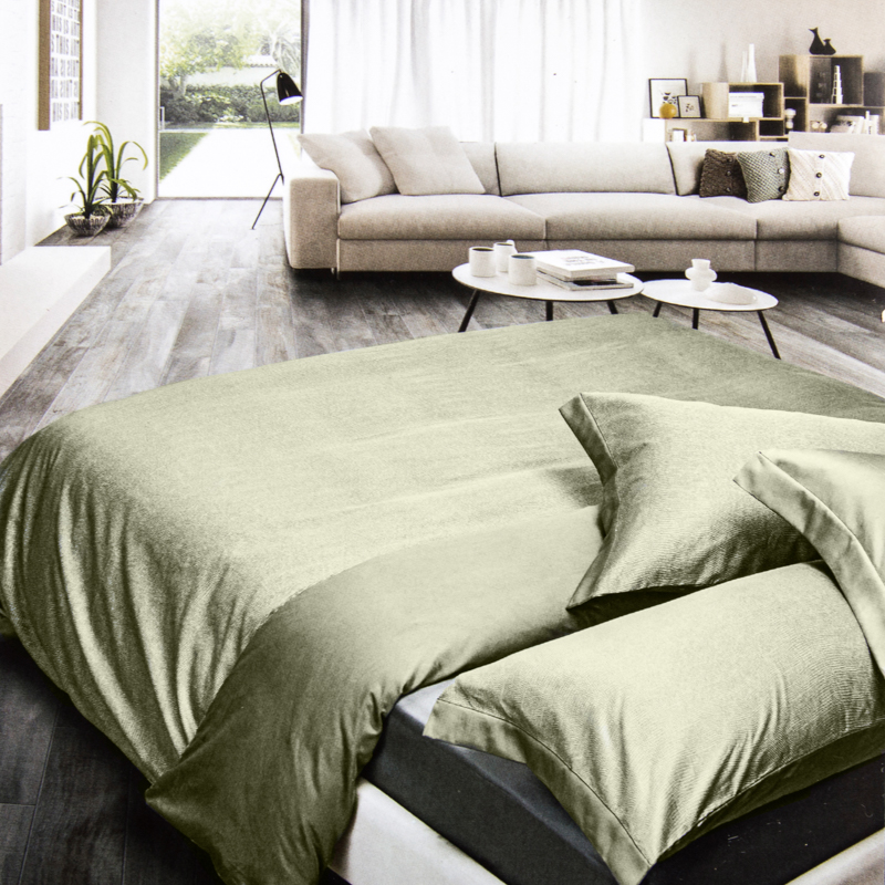 Комплект постельного белья 1,5-спальный Emanuela Galizzi Platinum 8746, оливковый