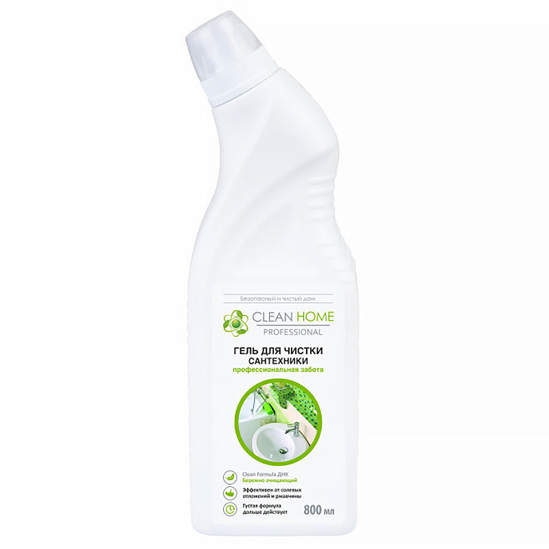 

Гель для чистки сантехники Clean Home, Белый