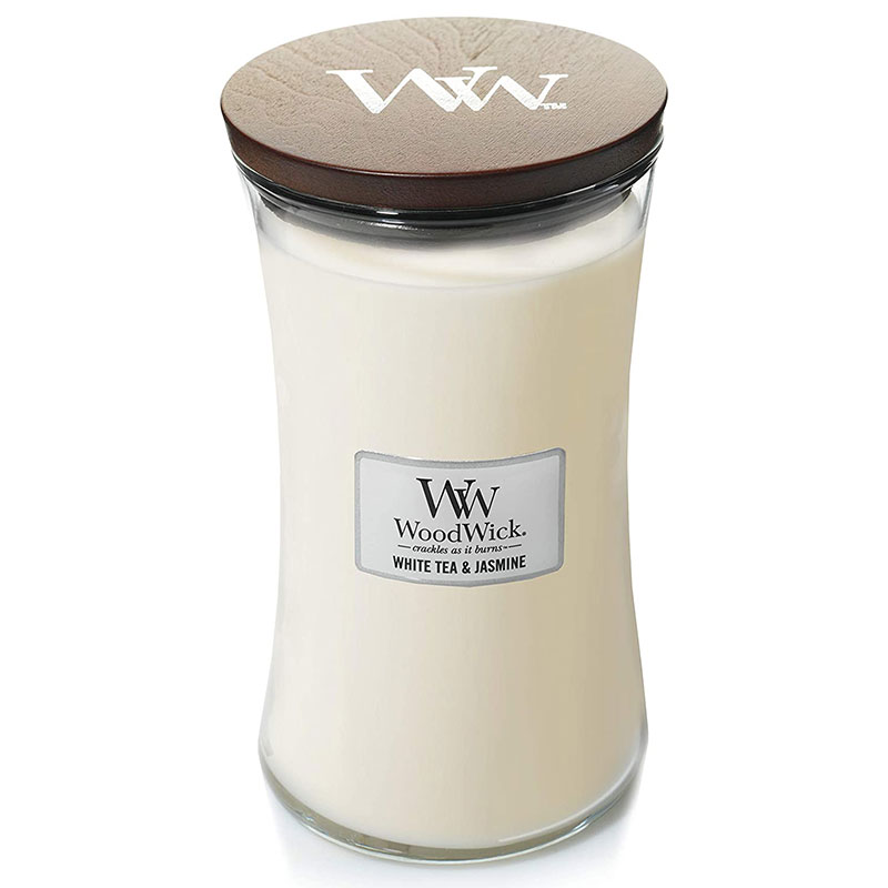 

Свеча большая Woodwick Белый чай и жасмин