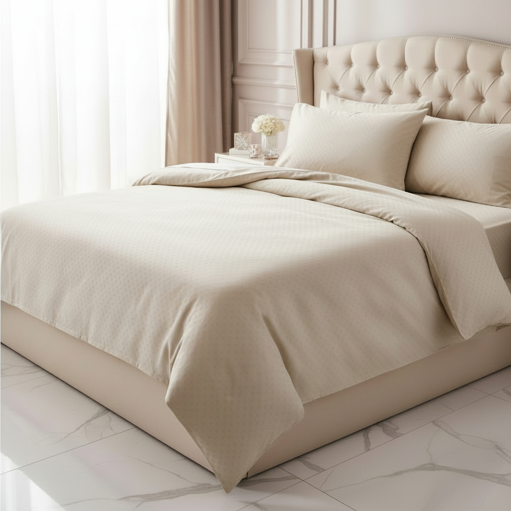 Комплект постельного белья евро Lameirinho Jacquard 5 предметов белый 33528₽