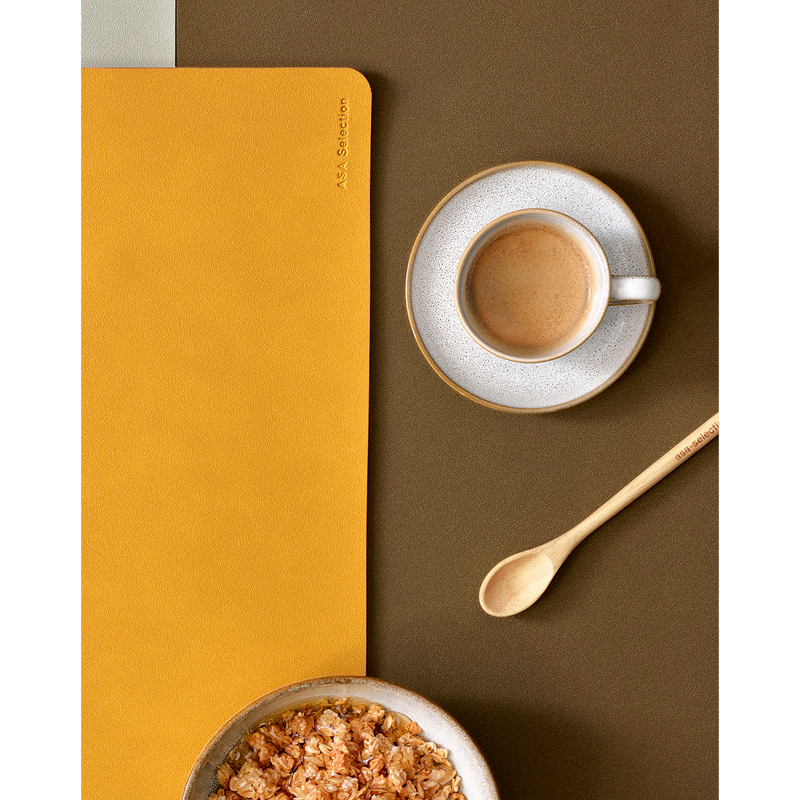 Салфетка под посуду Asa Selection Soft leather, цвет желтый 689919, фото 2