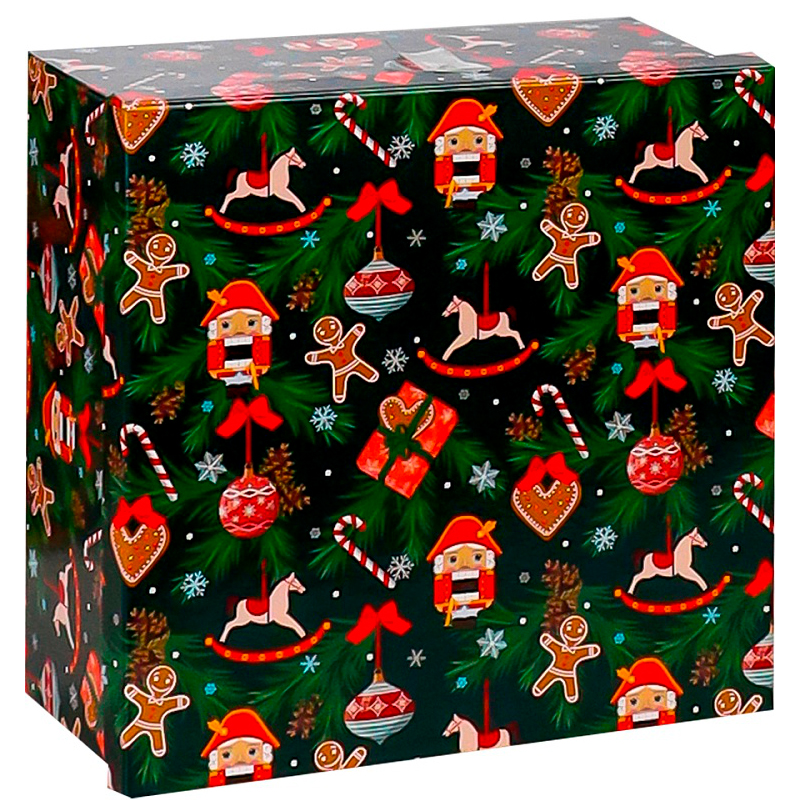 

Коробка подарочная Miland Новогодняя сказка 17,5х17,5х10см