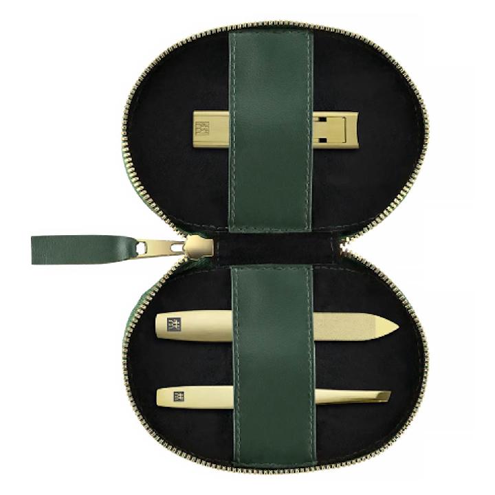 Набор маникюрный Zwilling Beauty Premium Gold 3 предмета, зеленый