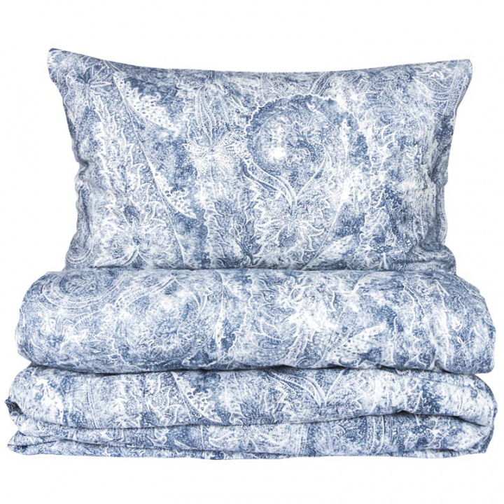 

Комплект постельного белья евро Lameirinho Helsinki Flannel, Синий