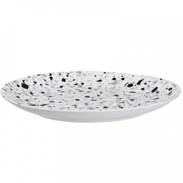

Тарелка обеденная Asa Selection Terrazzo 25,5см, Черно-белый