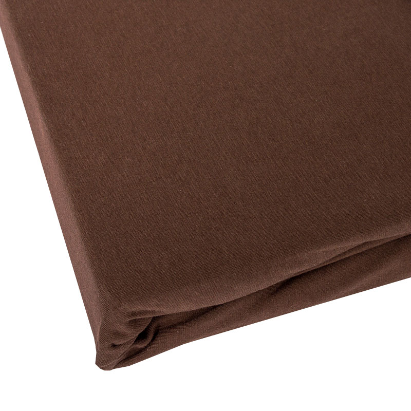 Простыня на резинке 1,5-спальная Janine Elastic 150x200см, цвет темно-коричневый простыня de luxe вишневый р 1 5 сп