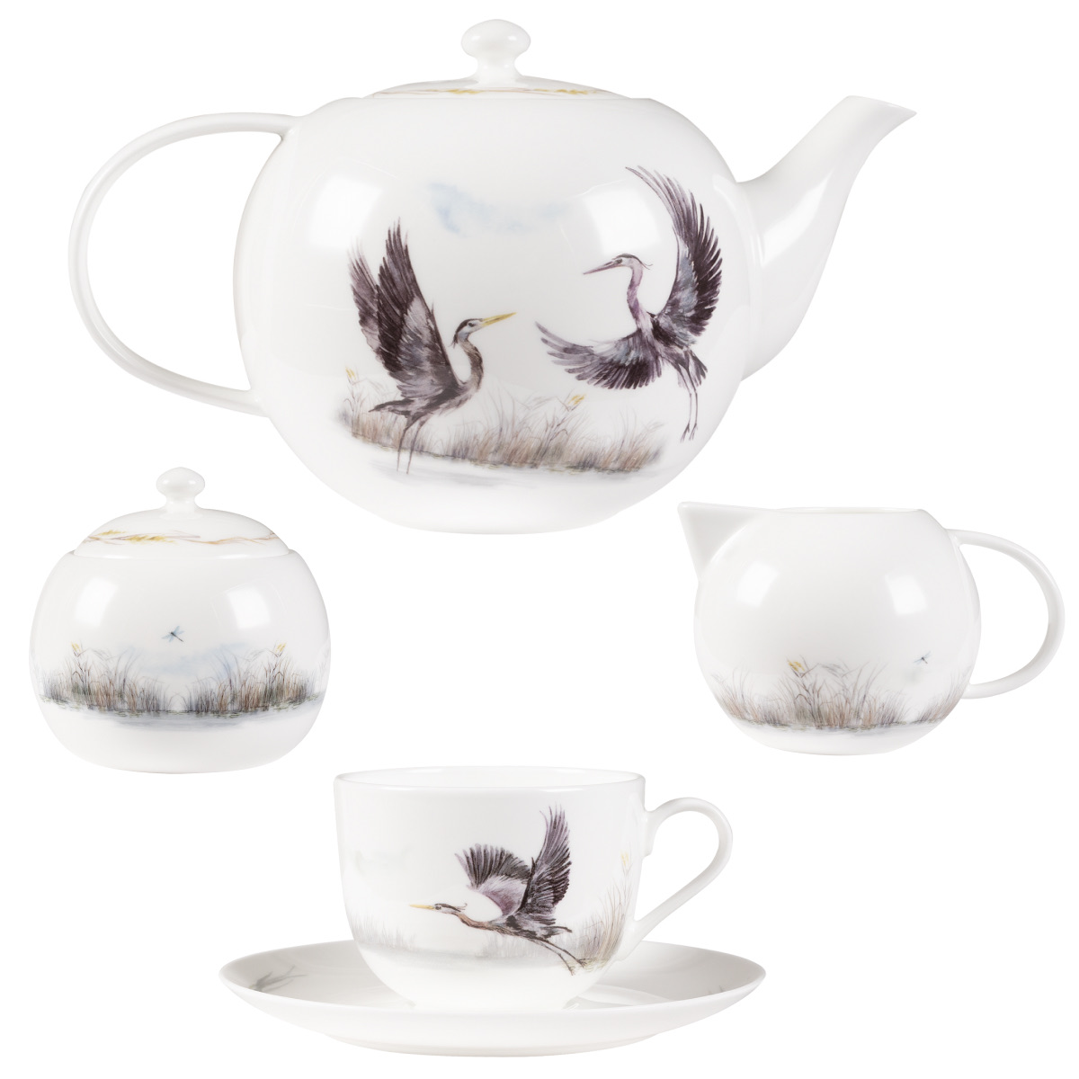 

Сервиз чайный Zapel Ardea Cinerea 15 предметов на 6 персон