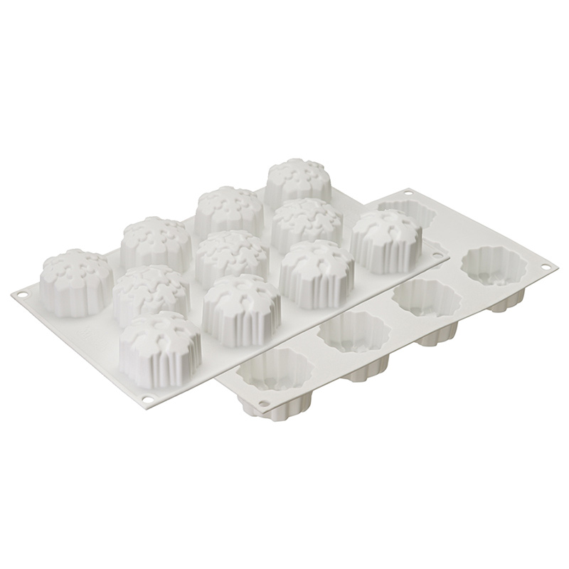 

Форма для пирожных и конфет Silikomart Snowflakes, Белый