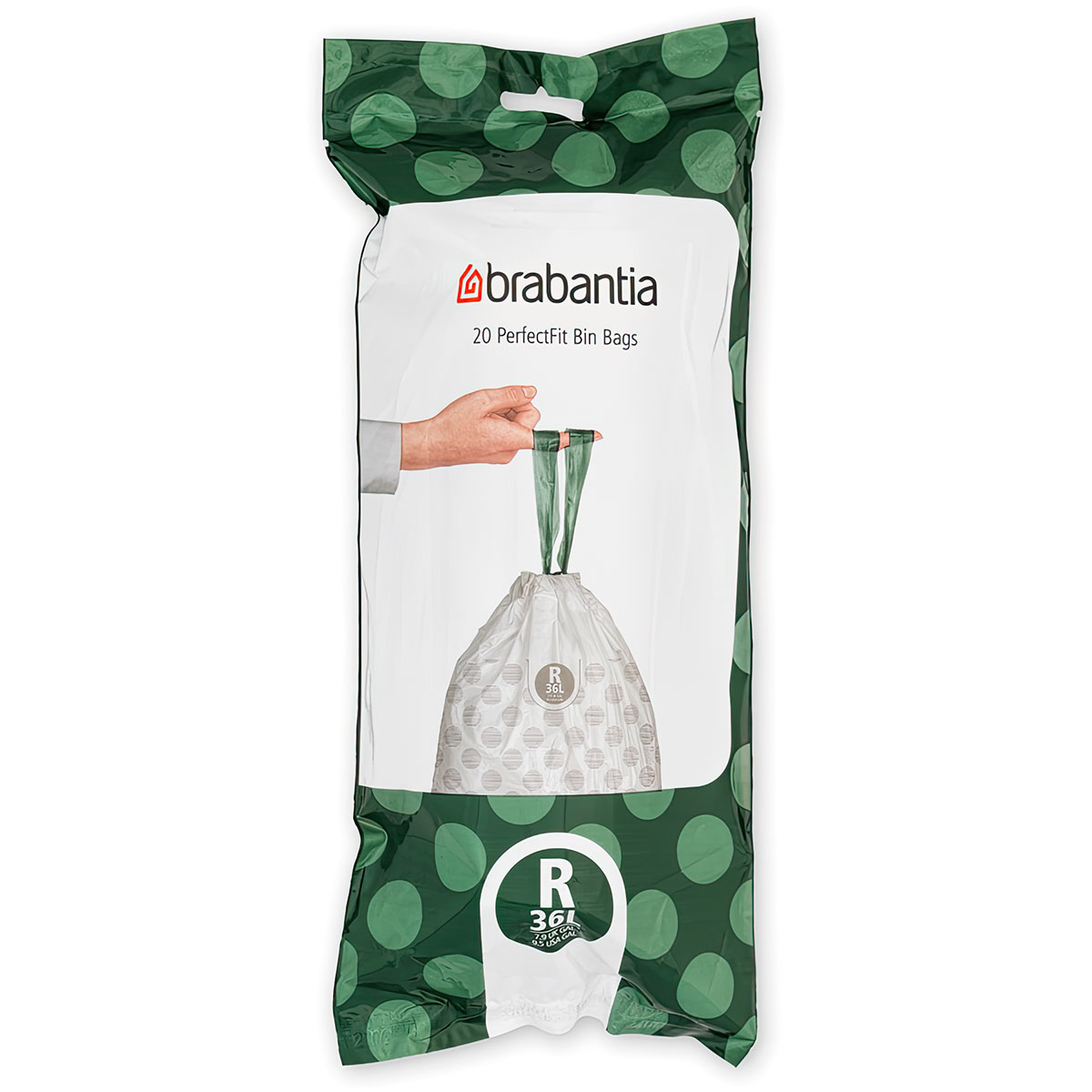 Пакет пластиковый Brabantia PerfectFit R 36л 20шт чехлы для одежды brabantia размер l 2шт
