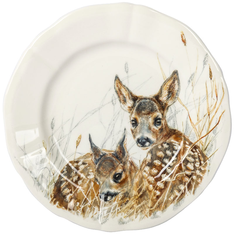 Набор тарелок для канапе 16,3см Gien Sologne, 4шт Gien 1631B4AL26, цвет белый - фото 5