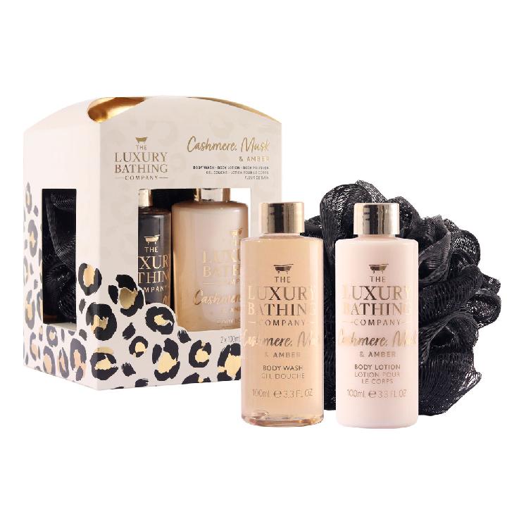 Подарочный набор The Luxury Bathing Company Гламурное сияние: Кашемир, амбра и мускус