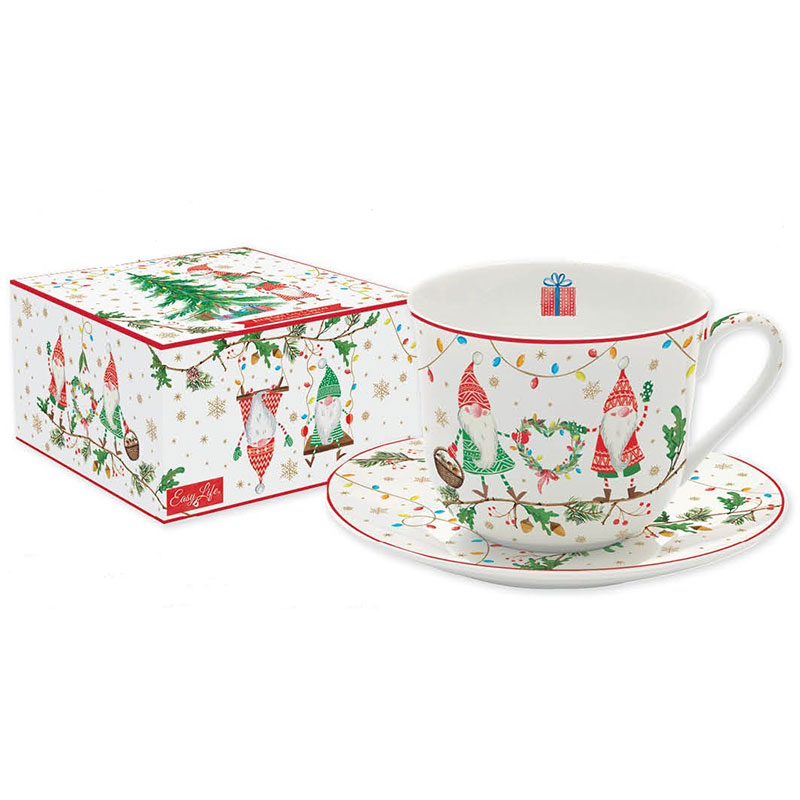 

Чайная пара Easy Life Ready for Christmas, Белый