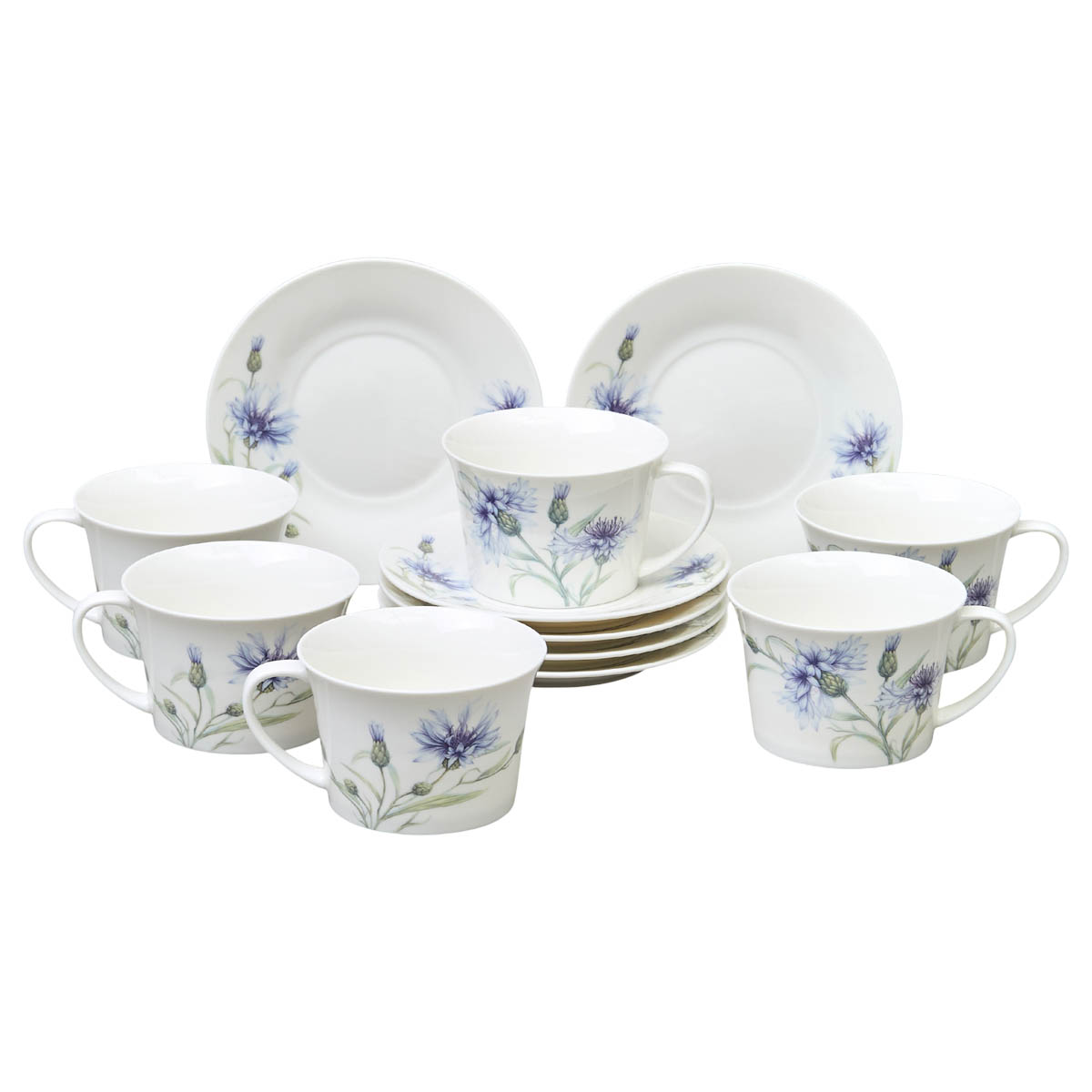 Чайный набор Lefard Васильки 12 предметов на 6 персон 5348₽
