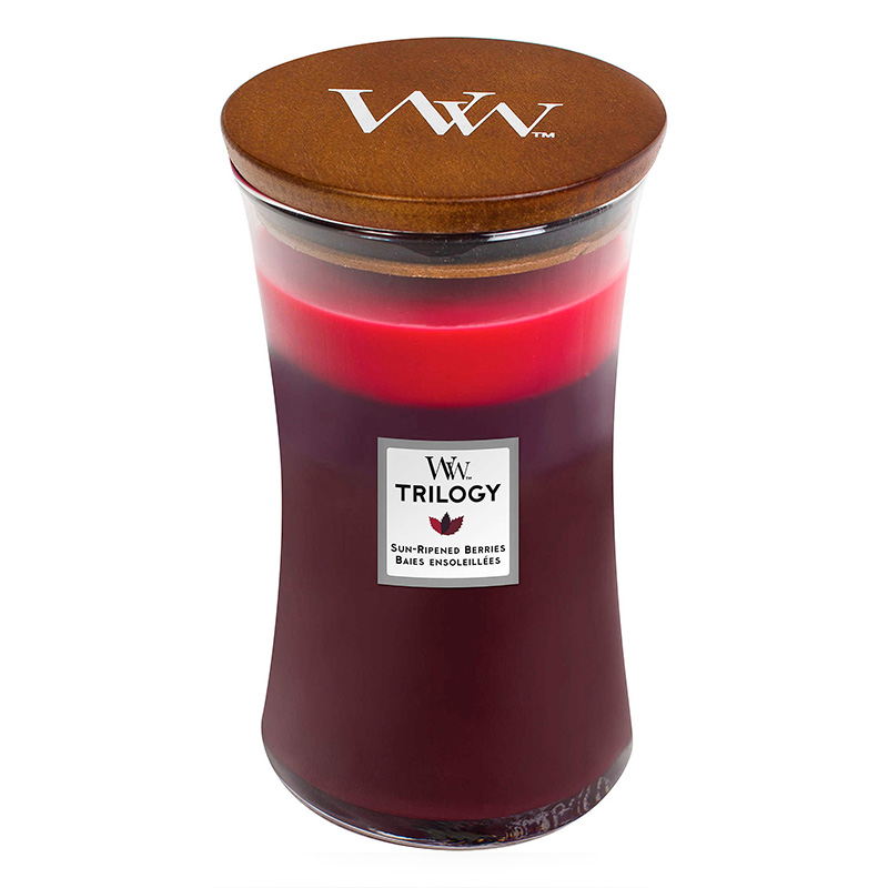 

Свеча большая Woodwick Спелые ягоды, Красный;фиолетовый