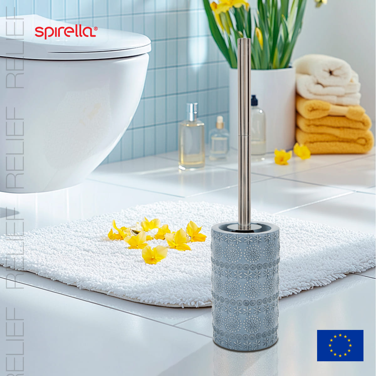 

Ерш для унитаза Spirella Relief, серый