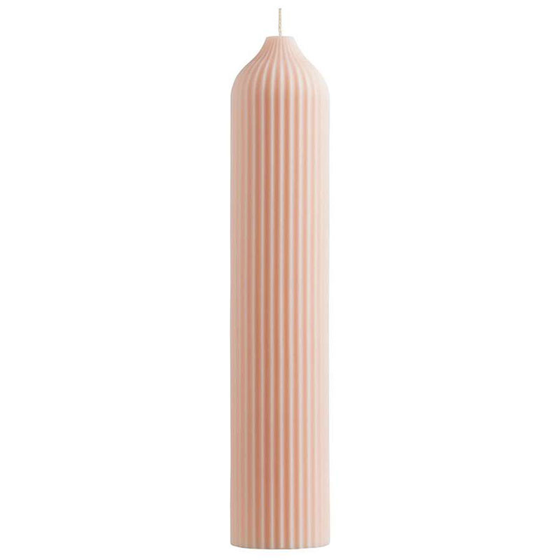 Свеча декоративная Tkano Edge 25,5см, цвет бежево-розовый свеча декоративная