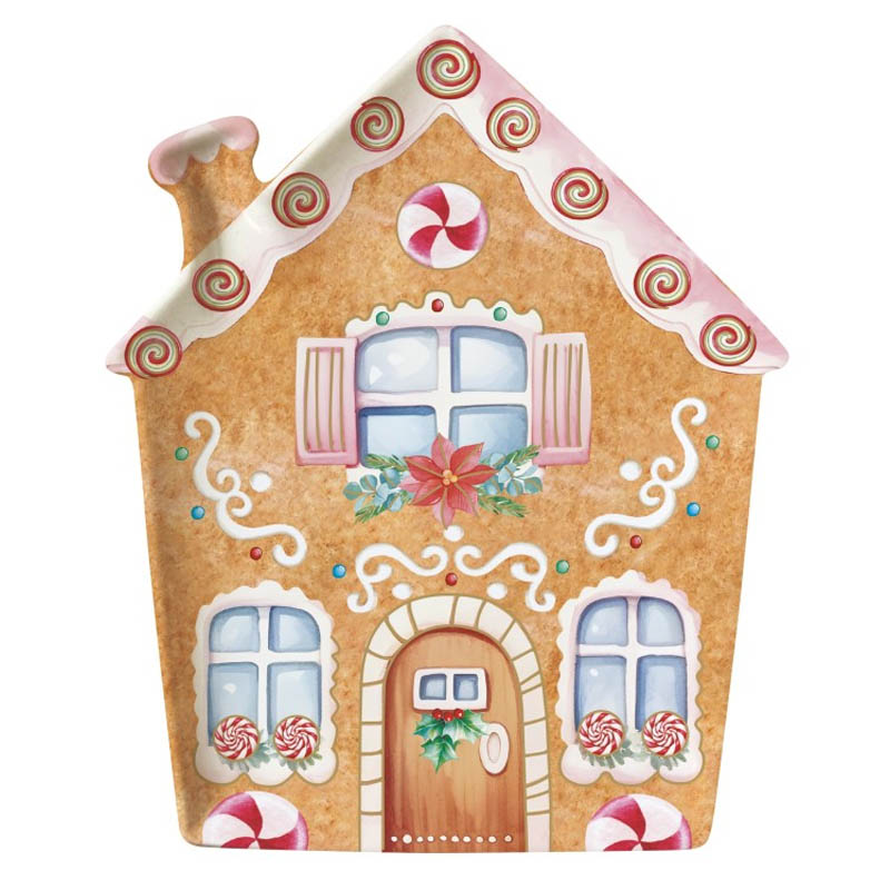 

Блюдо Easy Life Sweet Christmas Пряничный домик 21x25,5см
