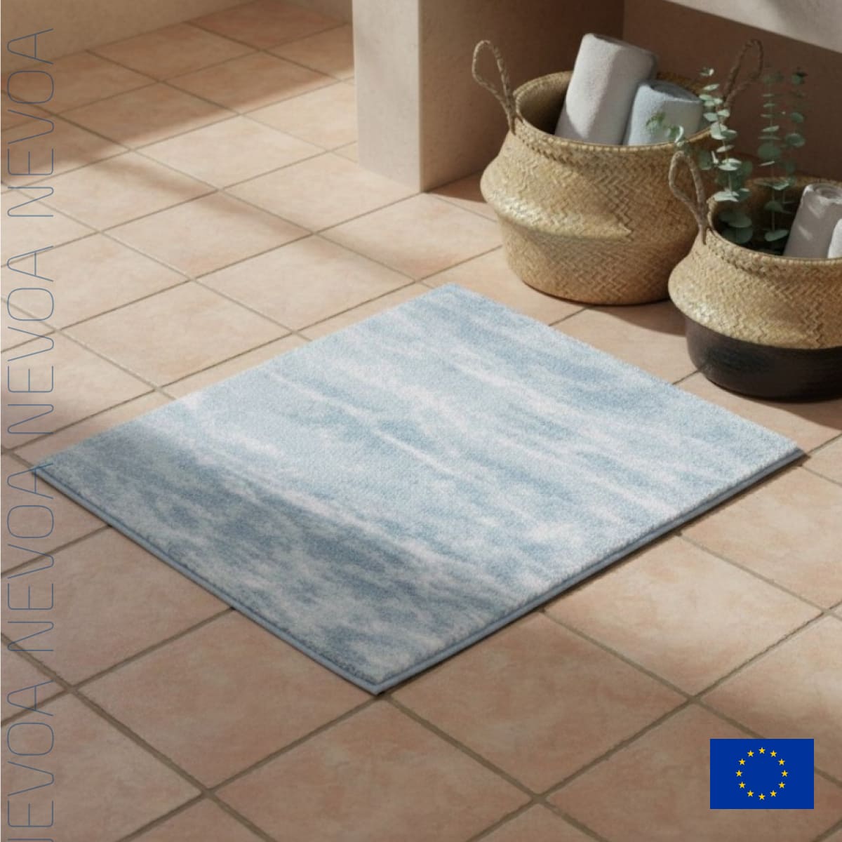 Коврик для ванной комнаты Kleine Wolke Nevoa 60x60см светло-голубой 7080₽