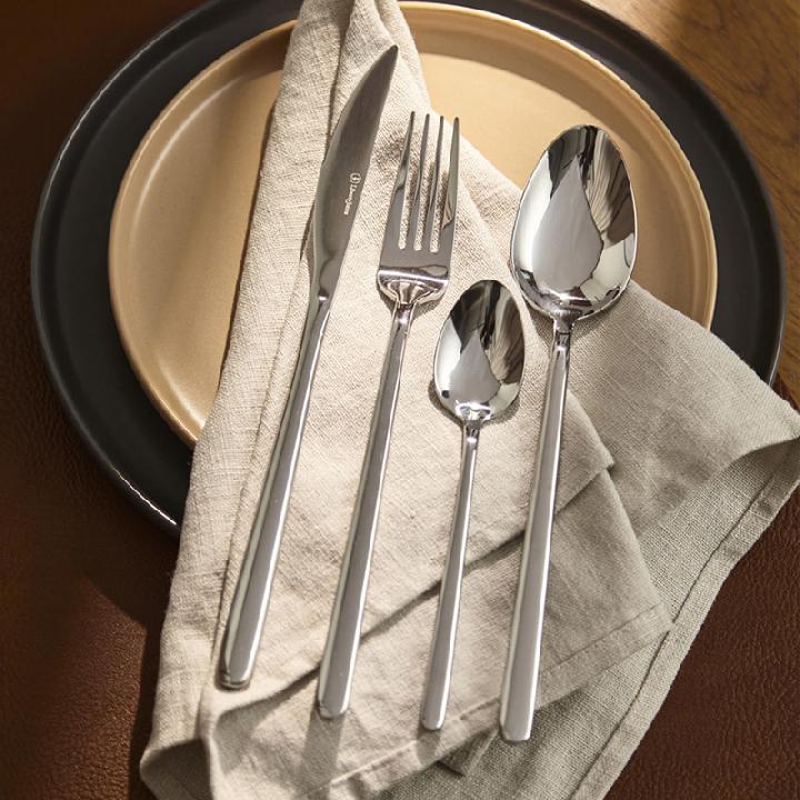 Набор столовых приборов Liberty Jones Pure 24 предмета на 6 персон, глянцевый серебряный