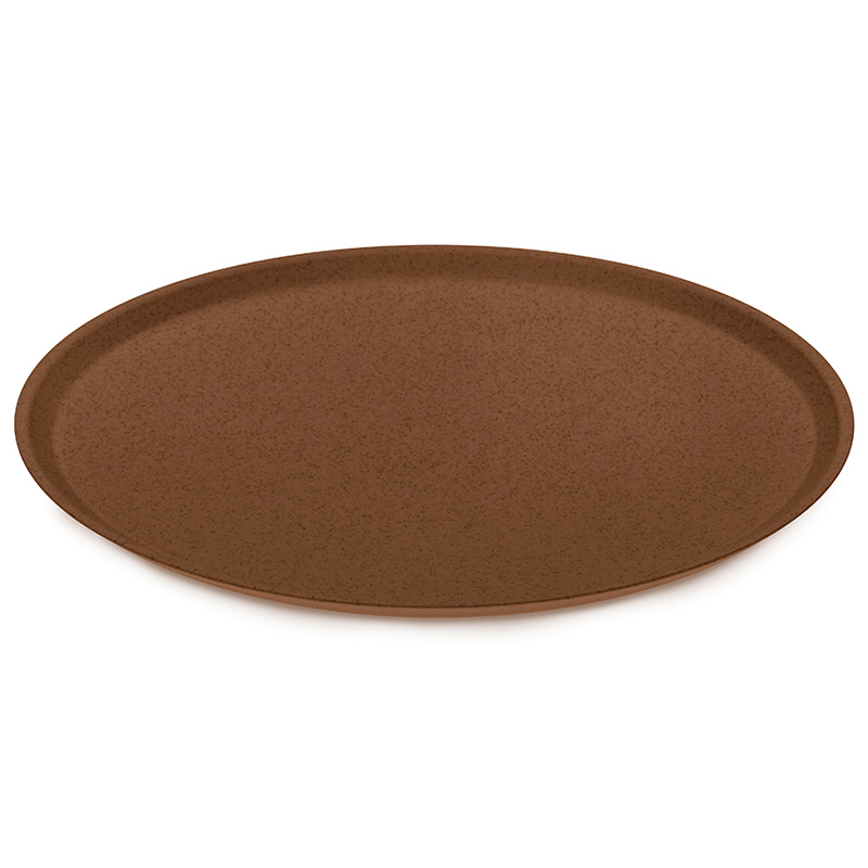 Тарелка 25,5см Koziol Connect Organic, цвет коричневый