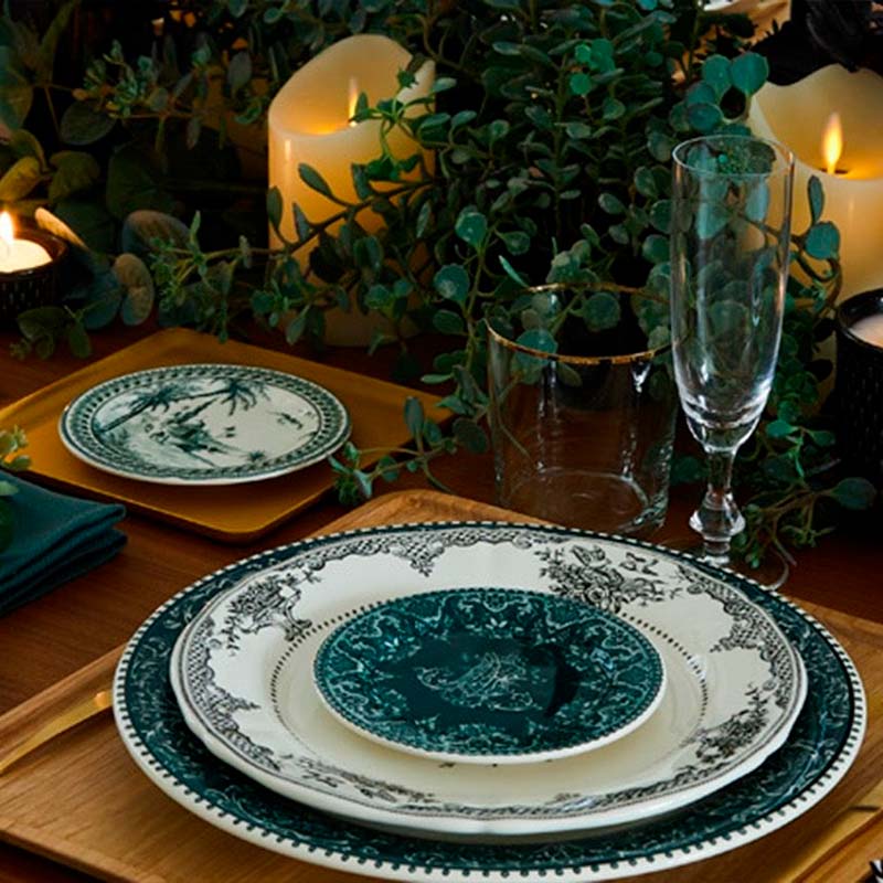 Тарелка десертная Gien Les Depareillees 23,2см 627026 Зеленый, фото 3