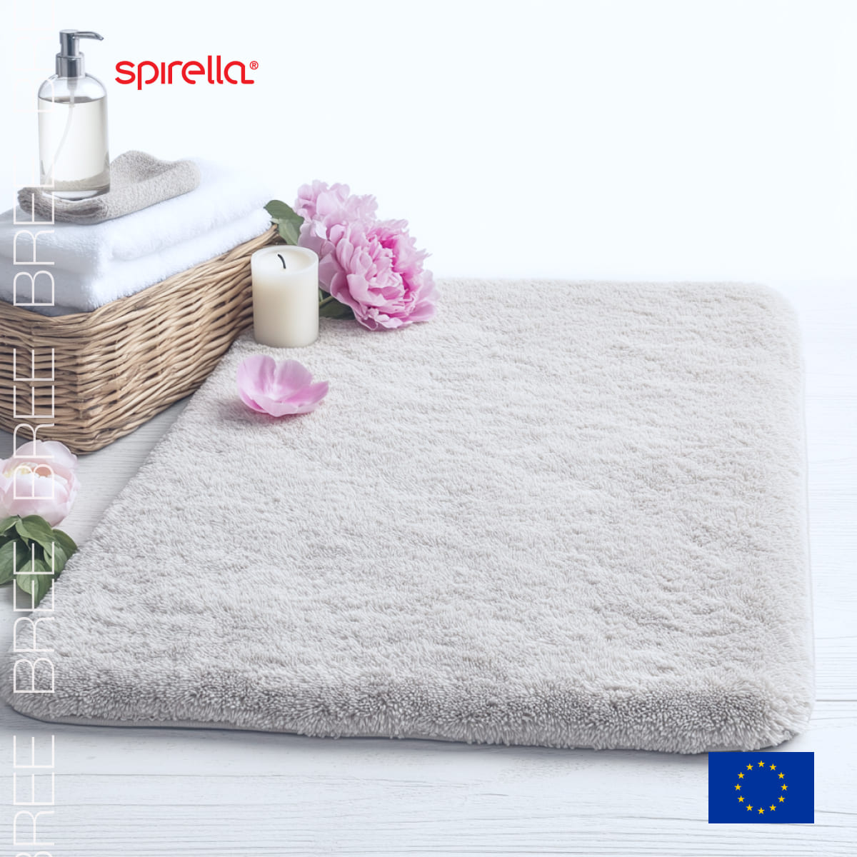

Коврик для ванной Spirella Bree 55x65см, серый