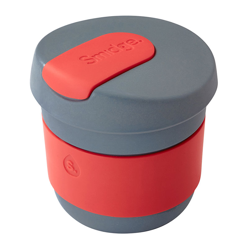 

Кружка для кофе 230мл Smidge 100% Natural Storm & Coral, Серый;красный
