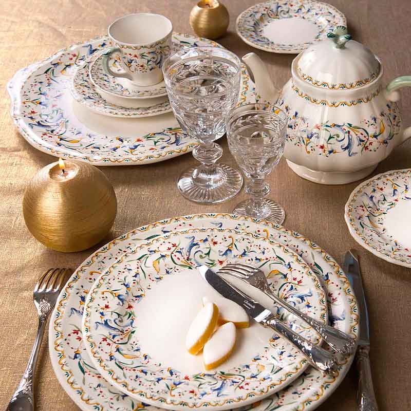 Набор тарелок для хлопьев Gien Toscana 2шт Gien 1457C2EG26, цвет белый - фото 2