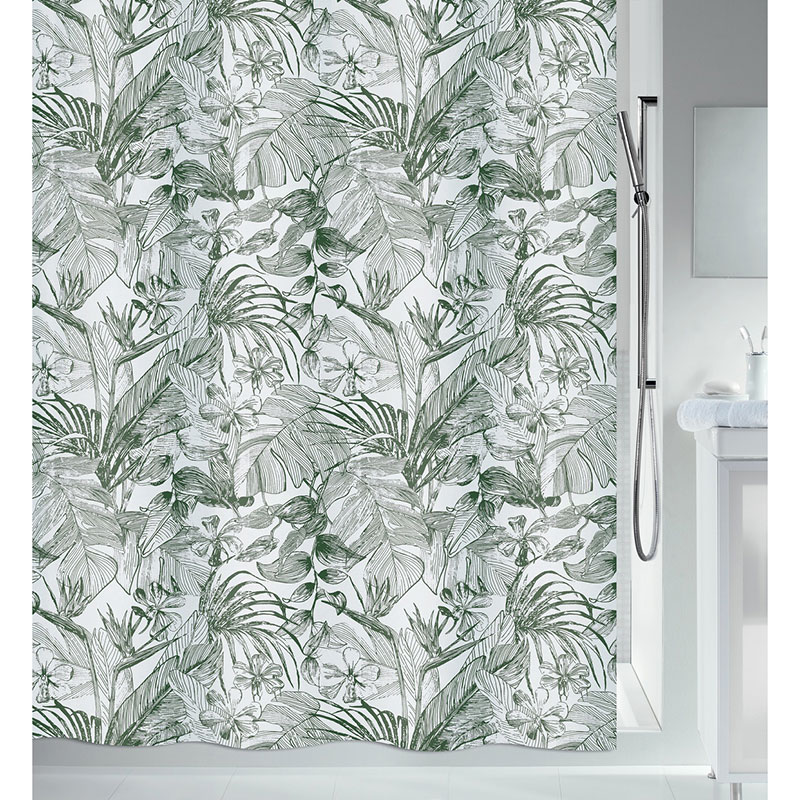 Штора для ванной комнаты Spirella Tropic кпб tropic зеленый р евро