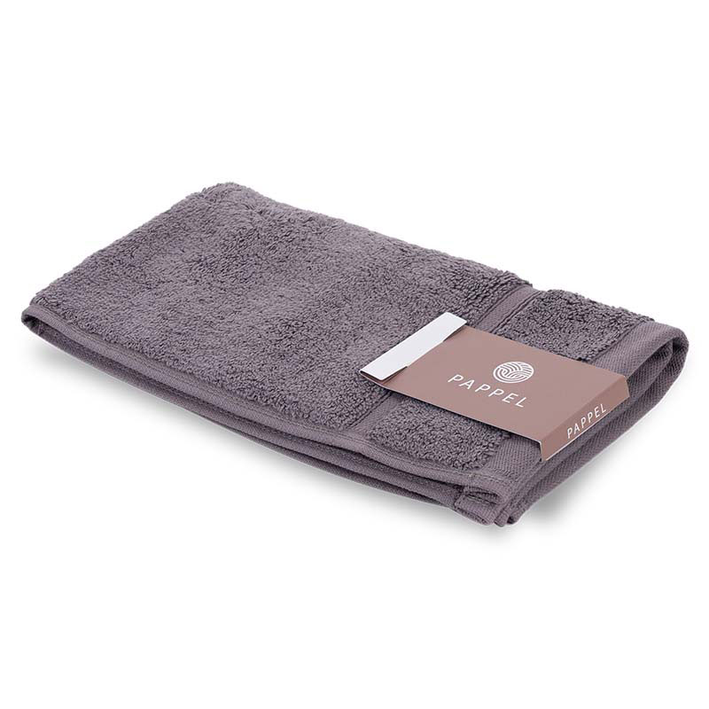 Полотенце махровое Pappel Cirrus/S 30x50см, цвет темно-серый махровое полотенце bahar тёмно синие 50х100 см
