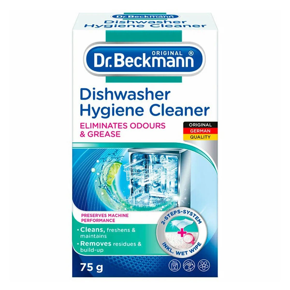 Очиститель для посудомоечных машин гигиенический Dr Beckmann 75г 690₽