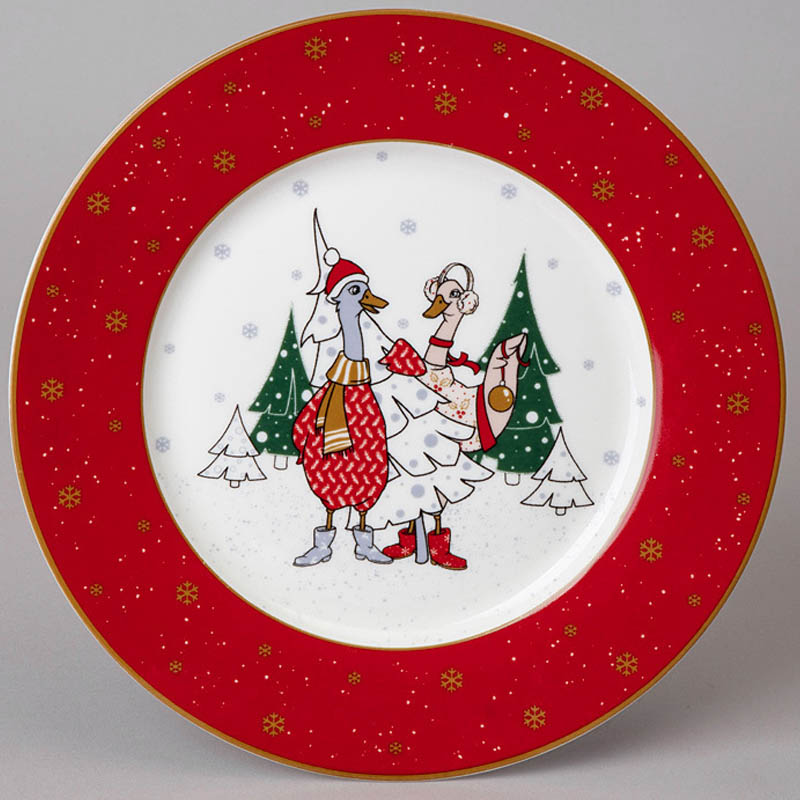 

Тарелка закусочная Lefard Family Christmas Гуси