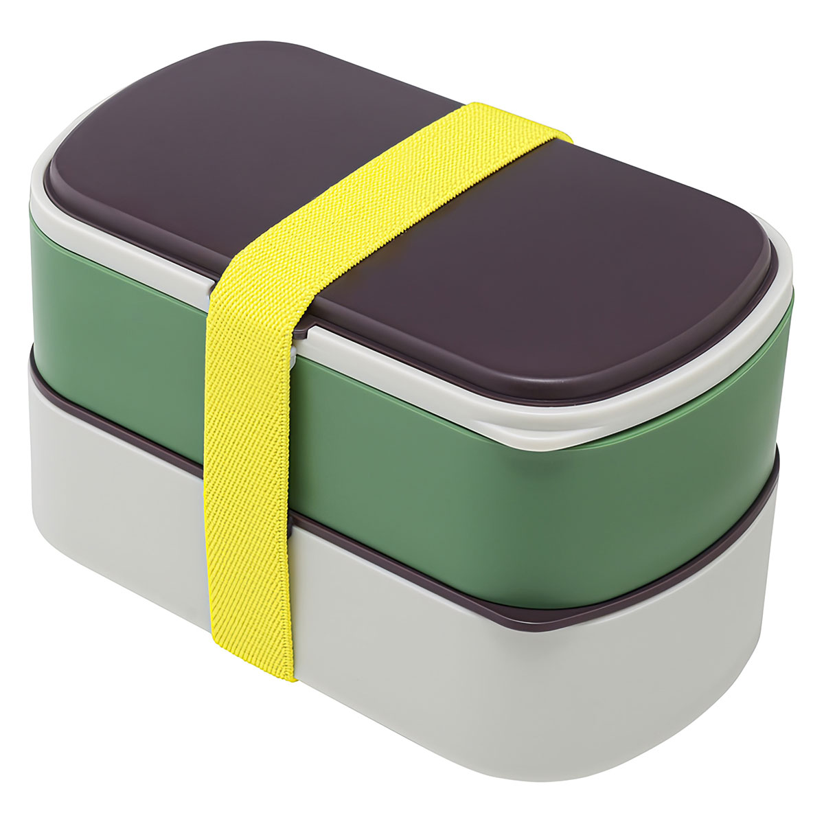 Ланч-бокс с приборами Smart Solutions Food Time, серый с зеленым ланч бокс 1 2 л 2 секции 19 5 х 7 5 х 14 5 см зеленый