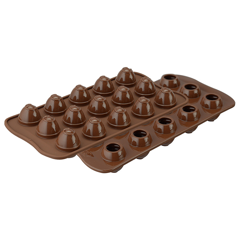 

Форма для приготовления конфет Silikomart Choco Spiral, Коричневый