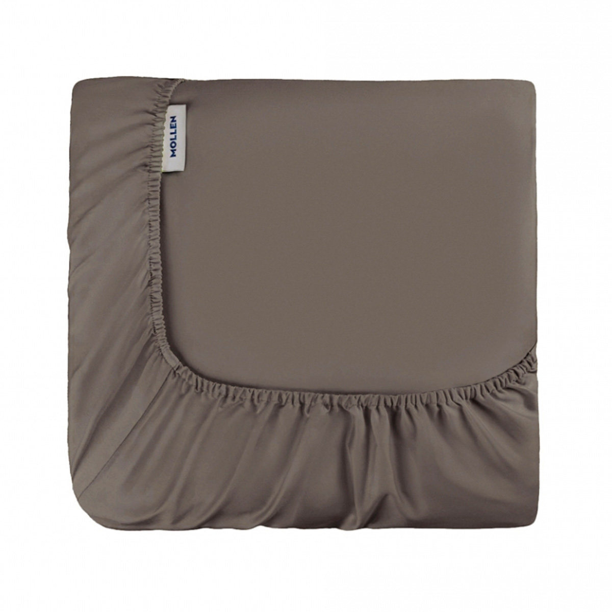 Простыня на резинке Mollen Total Look 90x200см в кофейном