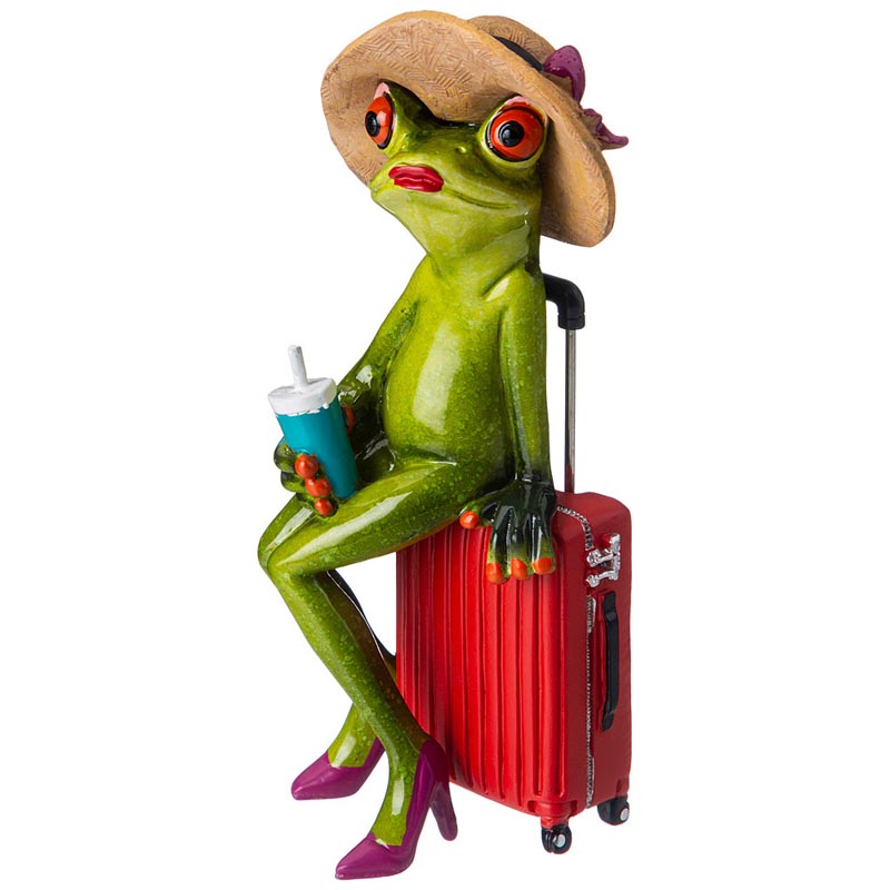 

Фигурка декоративная Lefard Лягушка путешественница